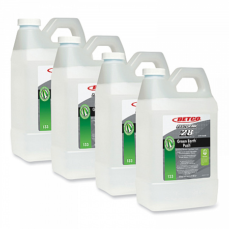 PUSH FastDraw All Purpose Cleaner and Odor Eliminator, New Green Scent, 2 L Bottle, 4/Carton (1334700)