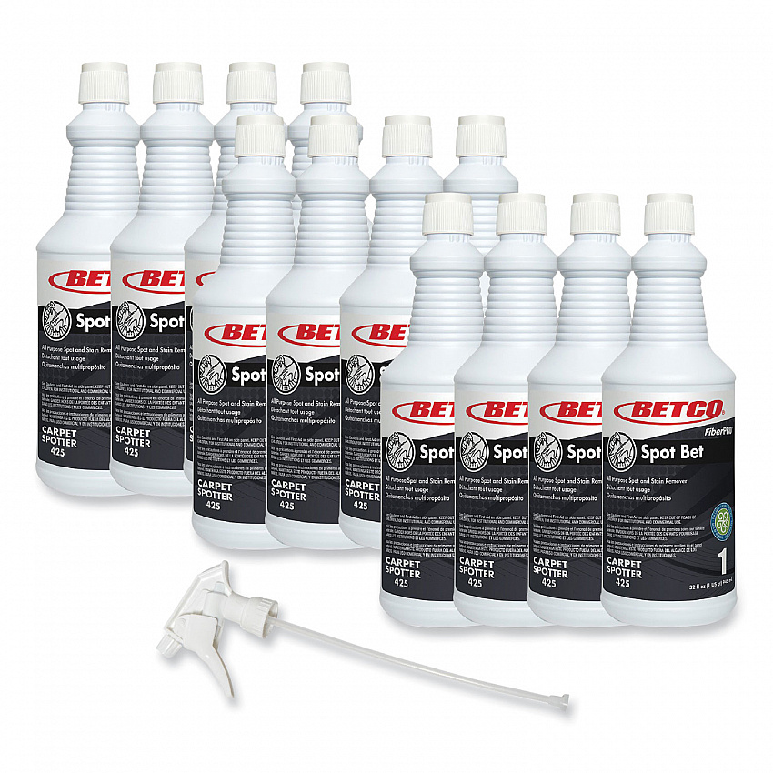 FiberPro Spot Bet Stain Remover, Country Fresh Scent, 32 oz Bottle, 12/Carton (4251200)