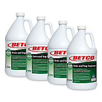 BioActive Solutions Drain and Trap Treatment, 1 gal Bottle, 4/Carton (26000400)