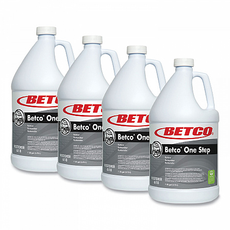 One Step Floor Restorer, 1 gal Bottle, 4/Carton (6180400)