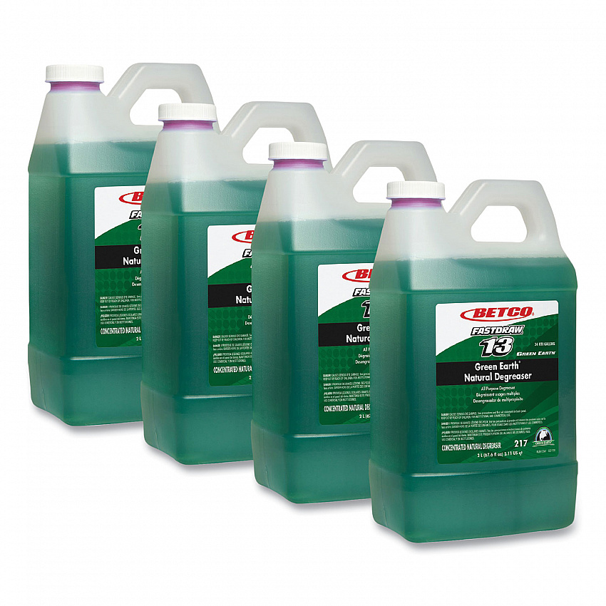 Green Earth Natural FastDraw Degreaser, 2 L Bottle, 4/Carton (2174700)