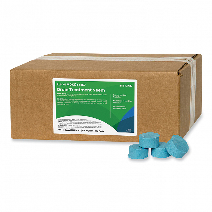 FOG Puck Small Drain Treatment Neem, 8 oz, 400/Carton (Z321C1200)