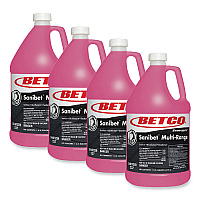 Symplicity Sanibet Multi-Range Sanitizer Disinfectant Deodorizer, 1 gal Bottle, 4/Carton (2370400)