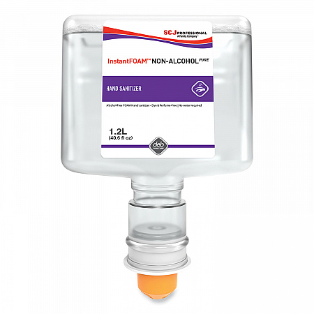 InstantFOAM Non-Alcohol PURE Hand Sanitizer, 1.2 L Touch Free Refill Cartridge, Unscented, 3/Carton (AFS120TF)