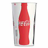 Double Sided Poly (DSP) Paper Cold Cups, 44 oz, Coca-Cola Design, 500/Carton (TPH445105820)