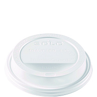Traveler Sip Through Lids for ThermoGuard Hot Cups, Fits 12 oz to 24 oz Hot Cups, Plastic, White, 1,200/Carton (TL1224TG)