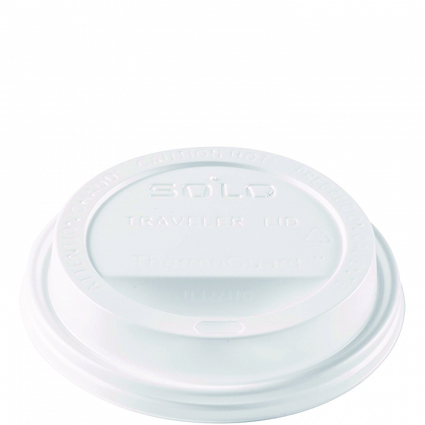 Traveler Sip Through Lids for ThermoGuard Hot Cups, Fits 12 oz to 24 oz Hot Cups, Plastic, White, 1,200/Carton (TL1224TG)