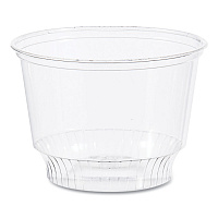 Sundae Cups, 8 oz, Plastic, Clear, 50/Bag, 20 Bags/Carton (SD8)