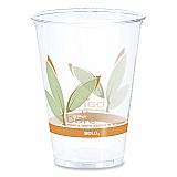 Bare Eco-Forward RPET Cold Cups, ProPlanet Seal, 10 oz, Plastic, Leaf Design, 1,000/Carton (RTP10DBARE)