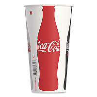 Double Sided Poly Paper Cold Cups, 28 oz to 32 oz, Coca-Cola Design, 40/Pack, 12 Packs/Carton (RN32CB)