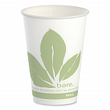 Bare Eco-Forward Paper Cold Cups, ProPlanet Seal, 7 oz, Green/White, 100/Sleeve, 20 Sleeves/Carton (R7BBBB)