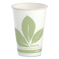 Bare Eco-Forward Paper Cold Cups, ProPlanet Seal, 7 oz, Green/White, 100/Sleeve, 20 Sleeves/Carton (R7BBBB)