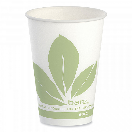 Bare Eco-Forward Paper Cold Cups, ProPlanet Seal, 7 oz, Green/White, 100/Sleeve, 20 Sleeves/Carton (R7BBBB)