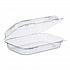 StayLock Clear Hinged Lid Containers, 6.8 x 9.4 x 2.6, Clear, Plastic, 125/Pack, 2 Packs/Carton (PET32UT1)