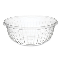 PresentaBowls Clear Bowls, 32 oz, Plastic, 63/Bag, 4 Bags/Carton, 252 Bowls/Carton (PET32B)
