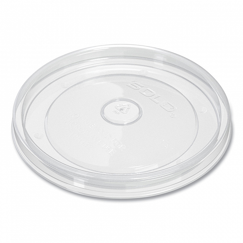 Polypropylene Vented Food Container Lids, Recessed, For 32 oz Food Containers, Clear, Plastic, 1,000/Carton (LPH4320090)