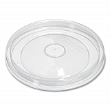 Flexstyle DSP Food Containers Lids, For 16 oz Paper Containers, 3.96" Diameter x 0.4" h, Clear, Plastic, 500/Carton (LPH416R0900)