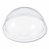 Plastic Dome Lid, Fits 5.5 oz to 26 oz Cold Cups, Clear, 1,000/Carton (DNR626)