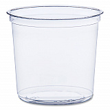 Bare Eco-Forward RPET Deli Containers, ProPlanet Seal, 24 oz, 4.61" Diameter x 4.25" h, Clear, Plastic, 500/Carton (DM24R)