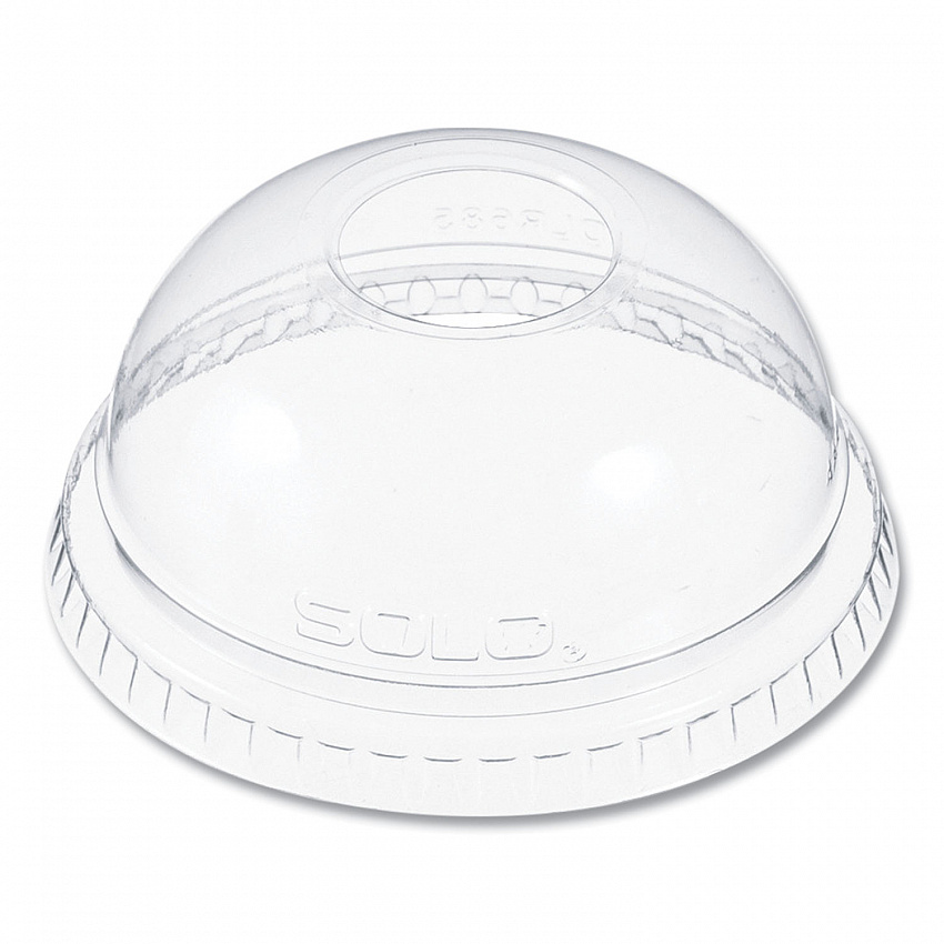 Plastic Dome Lid, Fits 7 oz Cold Cups, Clear, 2,500/Carton (DLR685)