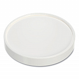 Flexstyle Double Sided Poly (DSP) Paper Lid, For 32 oz Food Containers, 4.6" Diameter x 0.7" h, White, Plastic, 500/Carton (CA32A)