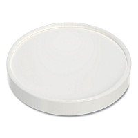 Flexstyle Double Sided Poly (DSP) Paper Lid, For 32 oz Food Containers, 4.6" Diameter x 0.7" h, White, Plastic, 500/Carton (CA32A)