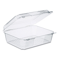 StayLock Clear Hinged Lid Containers, 10.5 x 8.6 x 3.8, Plastic, 200/Carton (C80UT1)