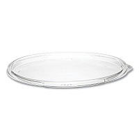 PresentaBowls Clear Flat Lids, 7.2" Diameter x 0.4" h, Plastic, 252/Carton (C64BL)