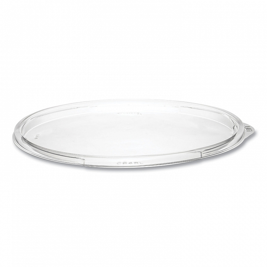 PresentaBowls Clear Flat Lids, 7.2" Diameter x 0.4" h, Plastic, 252/Carton (C64BL)