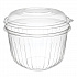 PresentaBowls Bowl/Lid Combo-Paks, 64 oz, Clear, Plastic, 126/Carton (C64BCD)