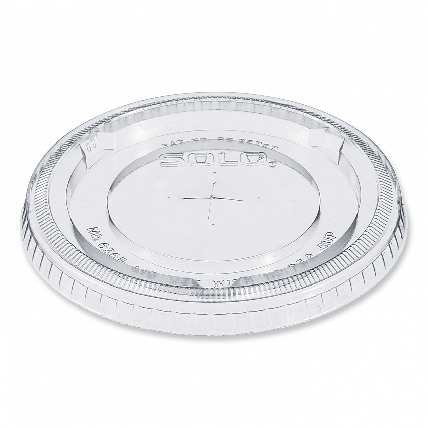 Plastic Cold Cup Lids, Fits 32 oz Cold Cups, Plastic, Clear, 500/Carton (636TS)