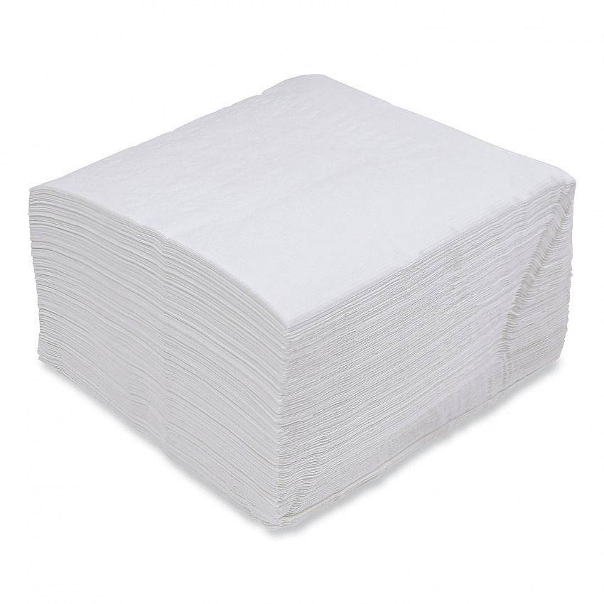 Dinner Napkin, 1-Ply, 17 x 17, White, 250/Pack, 12 Packs/Carton (8307W)
