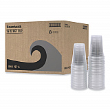 Clear Plastic PET Cups, 16 oz, 50 Cups/Sleeve, 20 Sleeves/Carton (PET16)