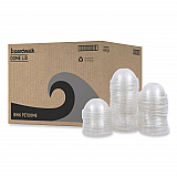 PET Cold Cup Dome Lids, Fits 14 oz to 24 oz Cold Cups, Plastic, Clear, 100/Sleeve, 10 Sleeves/Carton (PETDOME)