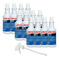 BTB Mildew Stain Remover, Apple Scent, 32 oz Spray Bottle, 12/Carton (3211200)