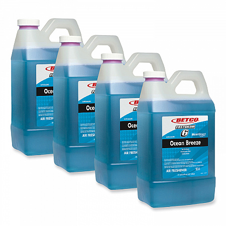 BestScent Ocean Breeze FastDraw Deodorizer, Ocean Breeze, 67.6 oz FastDraw Bottle, 4/Carton (2314700)