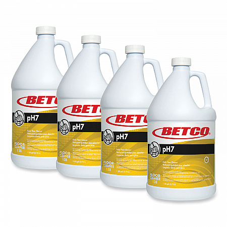 pH7 Floor Cleaner, Lemon Scent, 1 gal Bottle, 4/Carton (1380400)