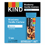Fruit and Nut Bars, Blueberry Vanilla and Cashew, 1.4 oz Bar, 12/Box (18039)