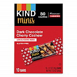 Minis, Dark Chocolate Cherry Cashew, 0.7 oz Bar, 10/Pack (27962)