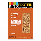 Protein Bars, Crunchy Peanut Butter, 1.76 oz Individually Wrapped, 12/Pack (26026)