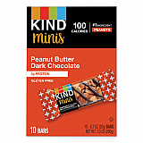 Minis, Peanut Butter Dark Chocolate, 0.7 oz Bar, 10/Pack (27961)