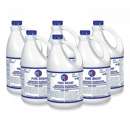 Liquid Germicidal Bleach, Fragrance-Free, 1 gal Bottle, 6/Carton (BLEACH6)