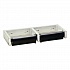 ClassicSeries Toilet Tissue Dispenser for Two Rolls, Controlled Delivery, 12.5 x 4 86 x 1.5, Black/Aluminum (274)