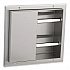 Partition-Mounted Multi-Roll Toilet Tissue Dispenser, 13.25 x 4 x 12.56, Stainless Steel (386)