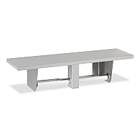 Toilet Tissue Dispenser with Utility Shelf, 16 x 5 x 3.88, Stainless Steel/Chrome (2840)