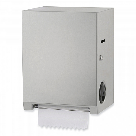 Surface-Mounted Roll Paper Towel Dispenser, 11.69 x 8.94 x 15, Satin Stainless Steel (2860)