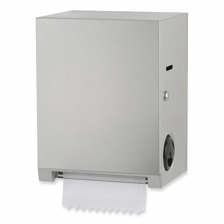 Surface-Mounted Roll Paper Towel Dispenser, 11.69 x 8.94 x 15, Satin Stainless Steel (2860)
