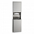 ClassicSeries Recessed Convertible Paper Towel Dispenser/Waste Receptacle, 15.19 x 7.09 x 56, Satin Stainless Steel (3944)