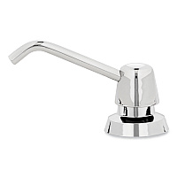Manual Top-Fill Liquid Soap Dispenser, 4" Spout, 20 oz, 5.63 x 5.63 x 11.25, Chrome (8221)