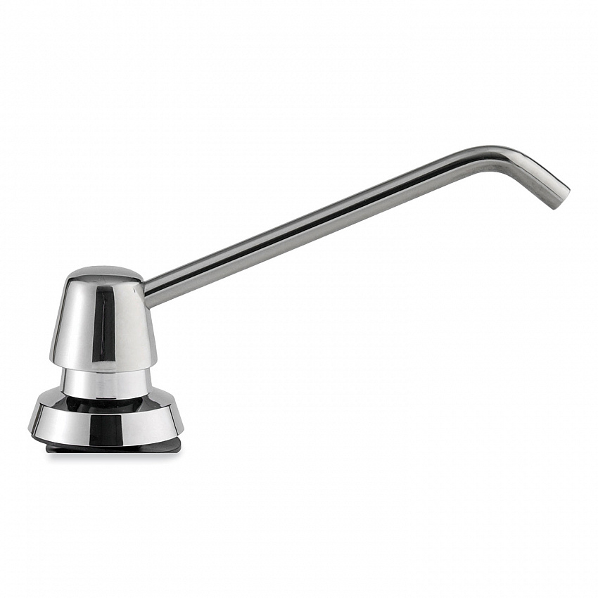 Manual Top-Fill Liquid Soap Dispenser, 6" Spout, 20 oz, 7.63 x 7.63 x 12.13, Chrome (82216)